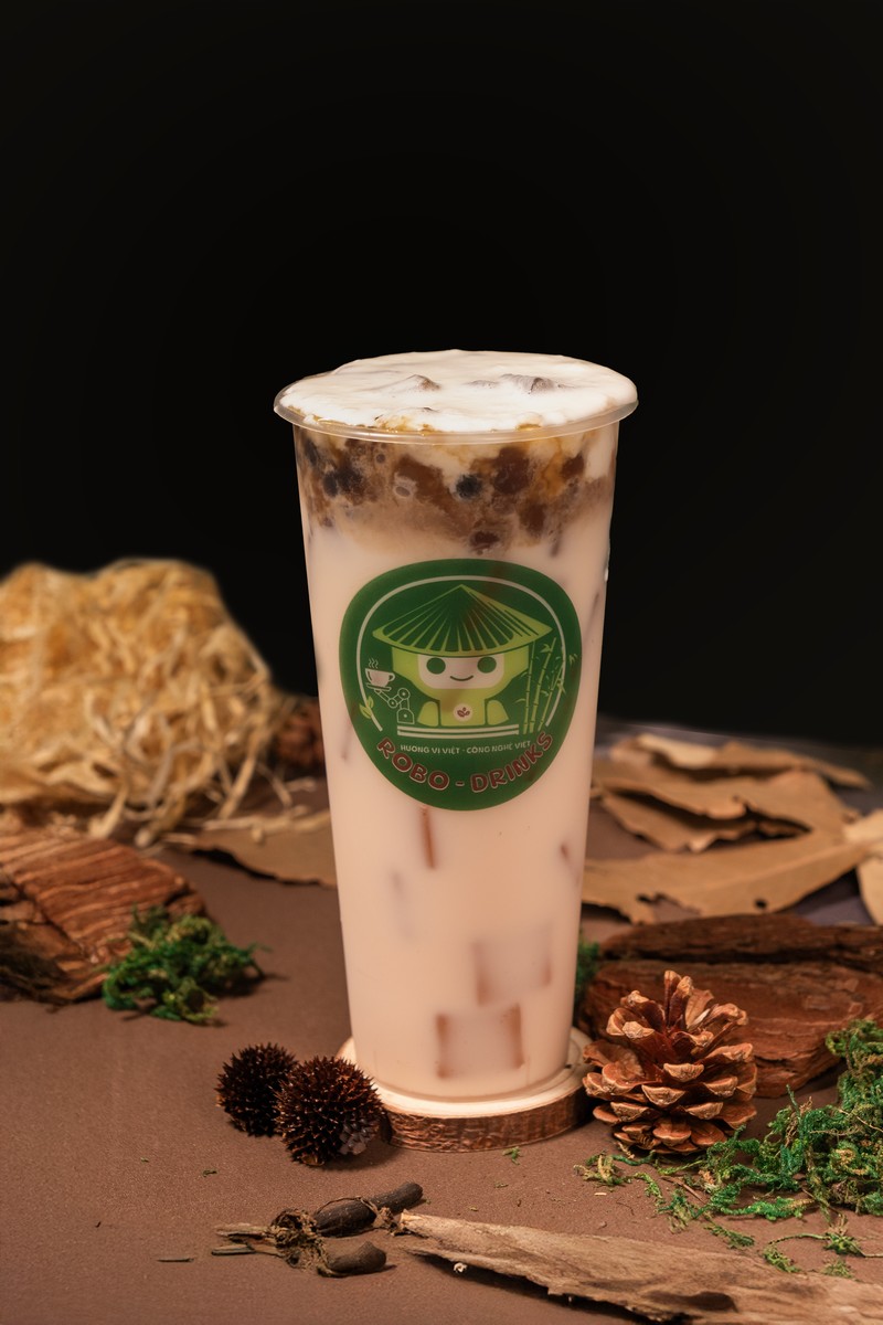 Sữa đào lắc 3Q ngọc trai